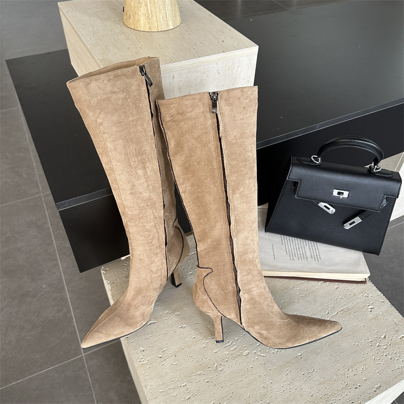 European style thigh boots pointed women's boots
