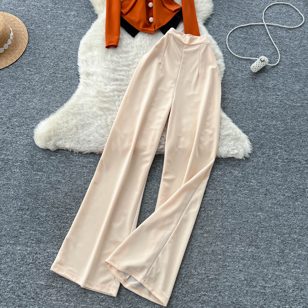 Long sleeve long pants fashion tops a set
