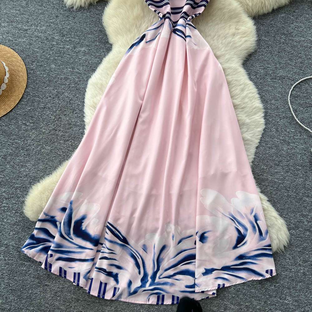 Printing dress long dress for women