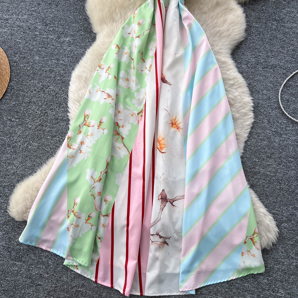 Printing dress long dress for women