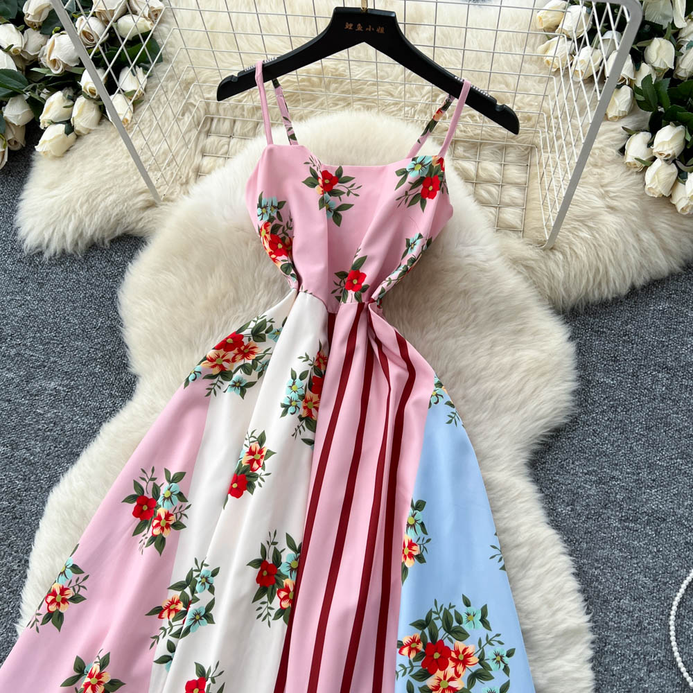 Printing dress long dress for women