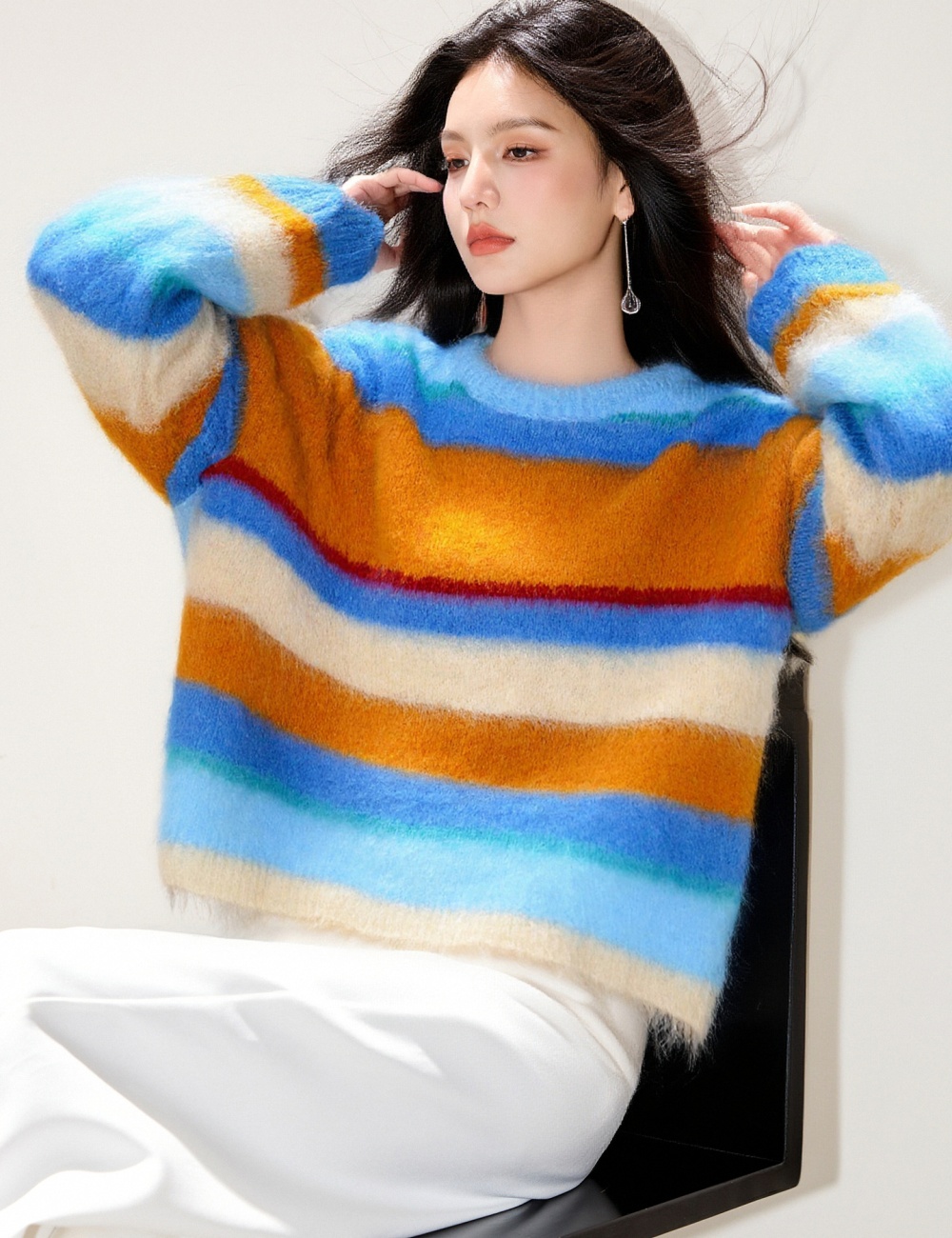 Korean style tops inside the ride sweater for women