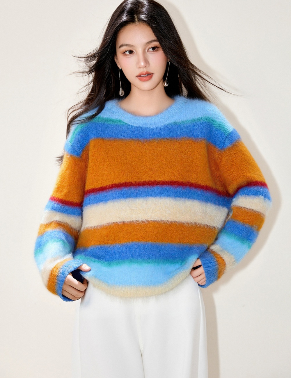 Korean style tops inside the ride sweater for women