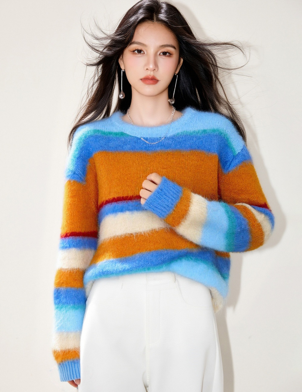 Korean style tops inside the ride sweater for women