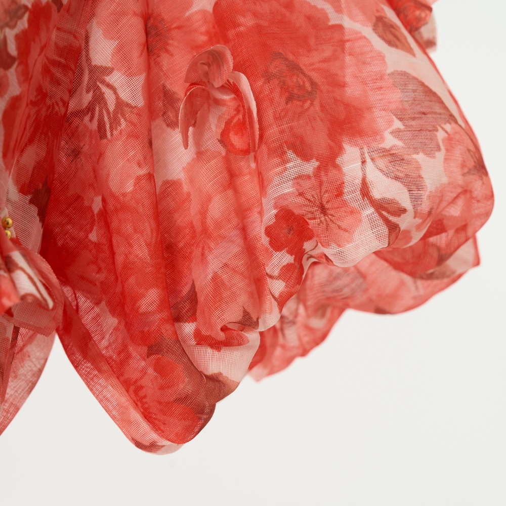 Frenum colors diamond silk linen luxurious slim hem dress