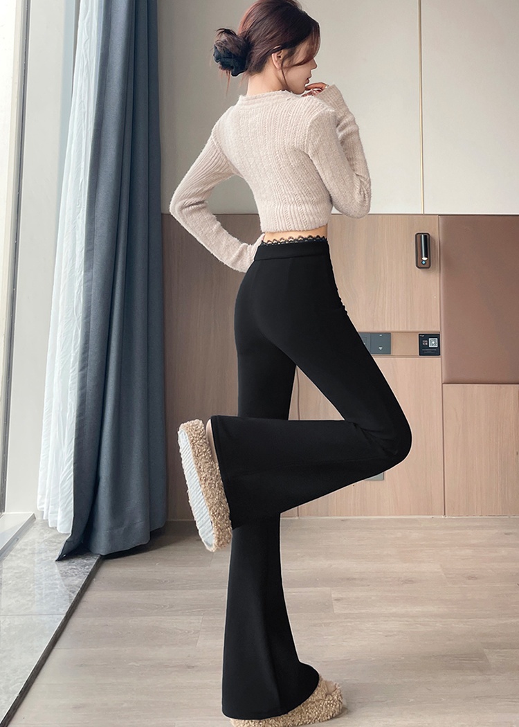 Micro speaker autumn and winter elasticity pants