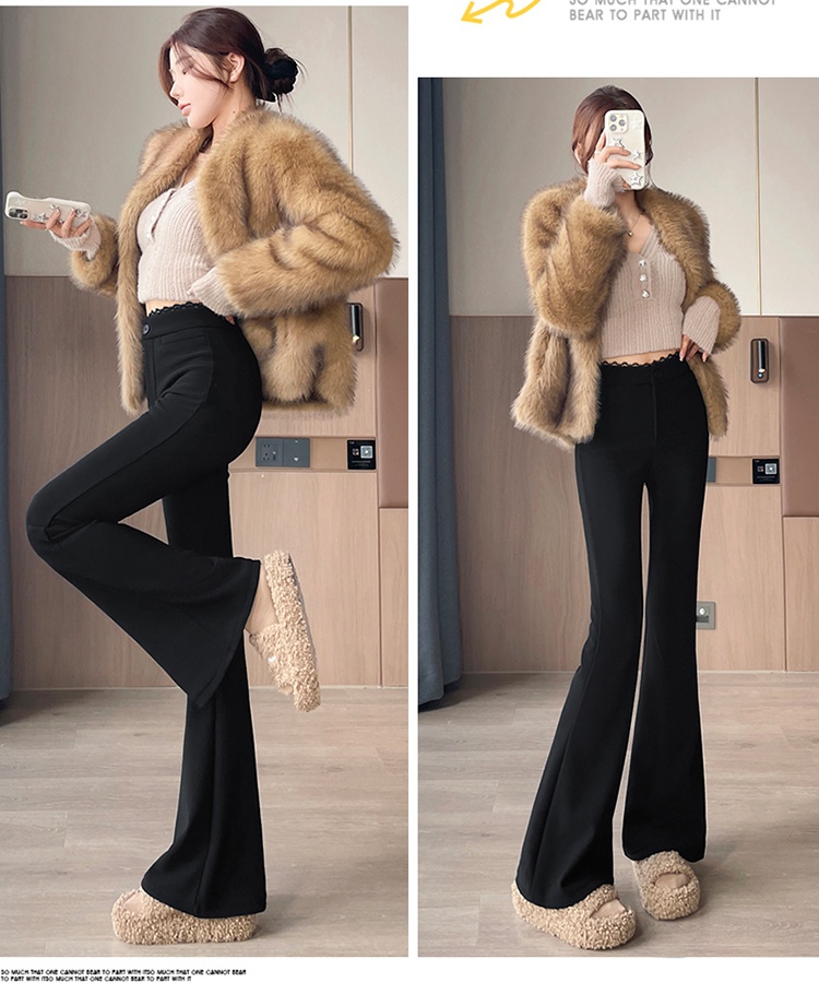 Micro speaker autumn and winter elasticity pants