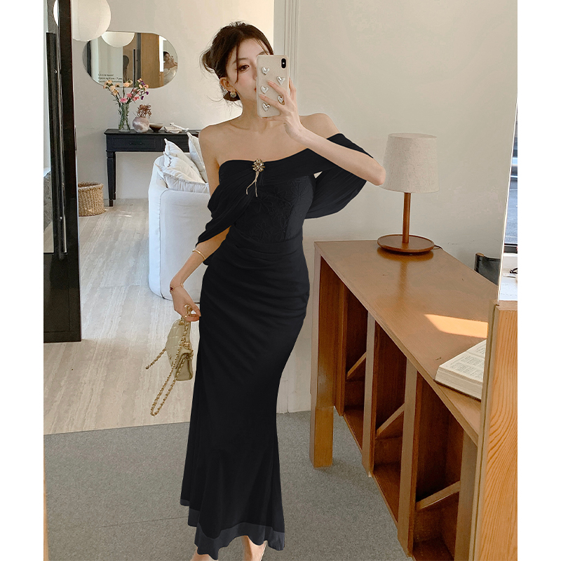 Strapless long dress mermaid formal dress for women