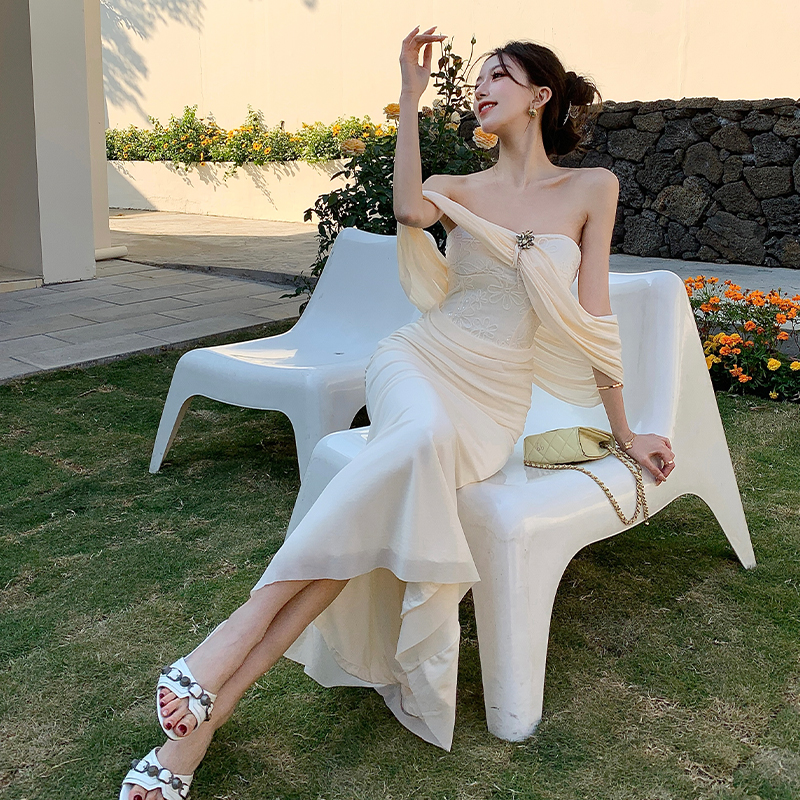 Strapless long dress mermaid formal dress for women