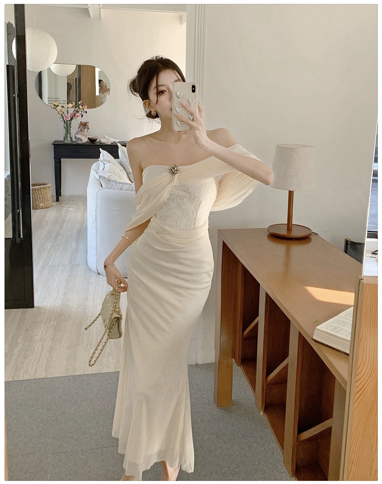 Strapless long dress mermaid formal dress for women