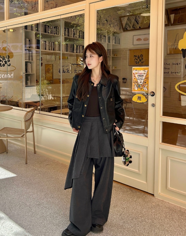 American style locomotive short retro PU wallet