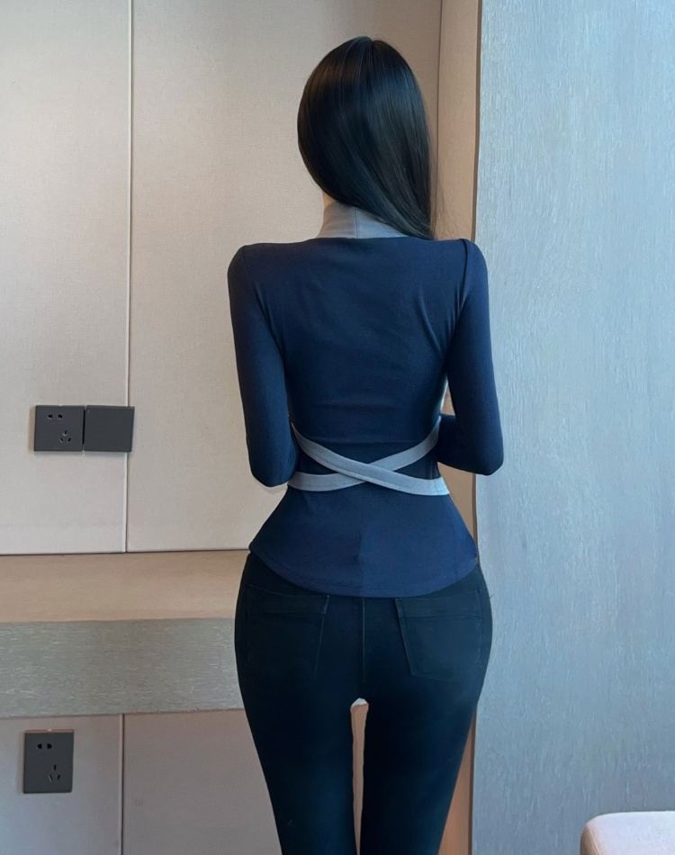 Sweet long sleeve tops temperament T-shirt for women