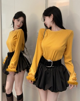 Winter embroidery tops Chinese style skirt a set for women