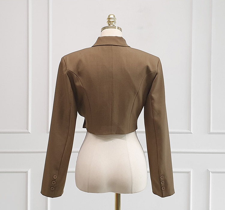 Slim pinched waist skirt fashion winter coat 2pcs set