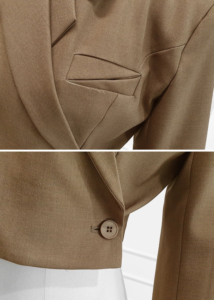 Slim pinched waist skirt fashion winter coat 2pcs set