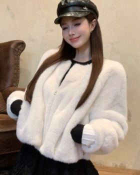 Autumn and winter thermal fur coat temperament coat