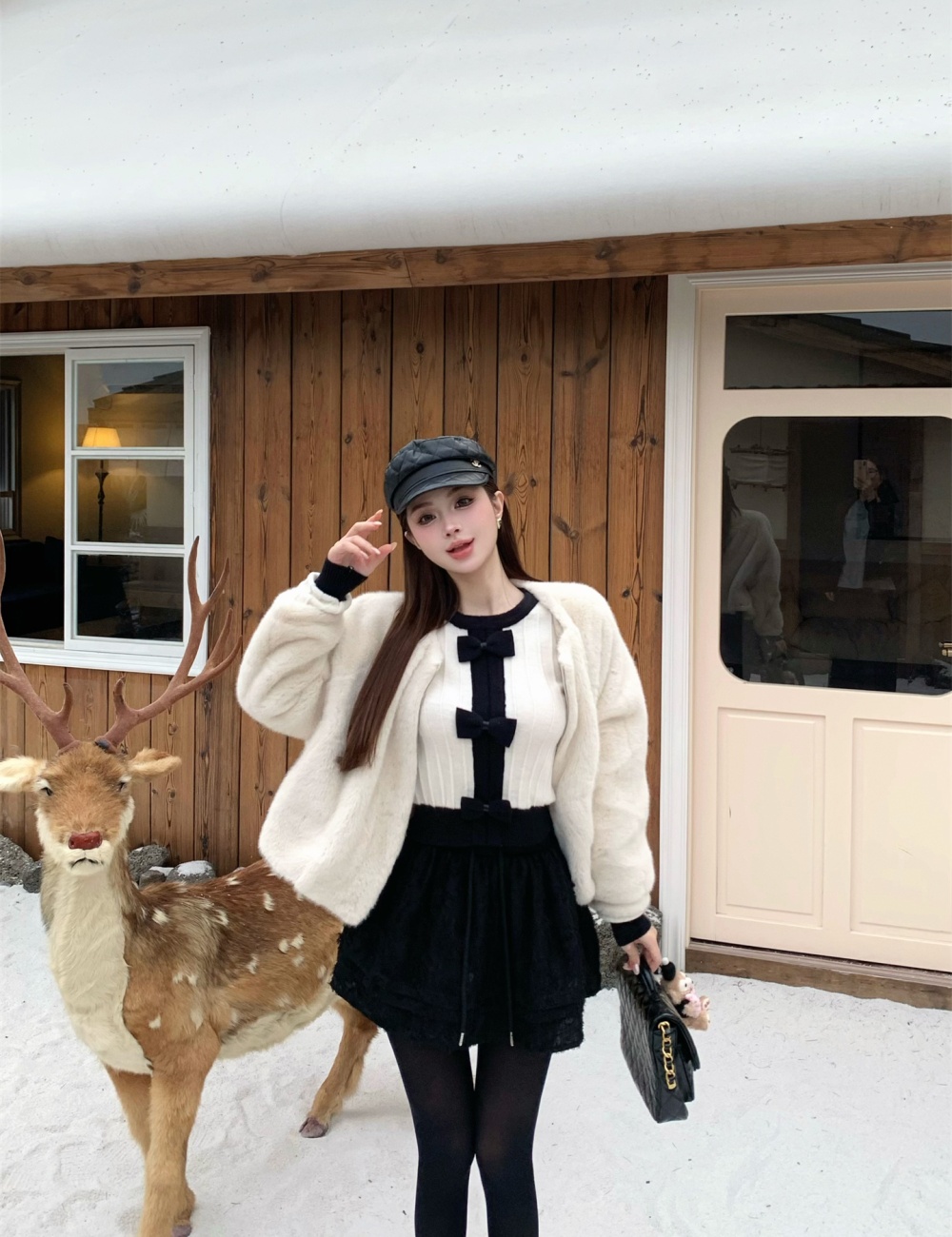 Autumn and winter thermal fur coat temperament coat