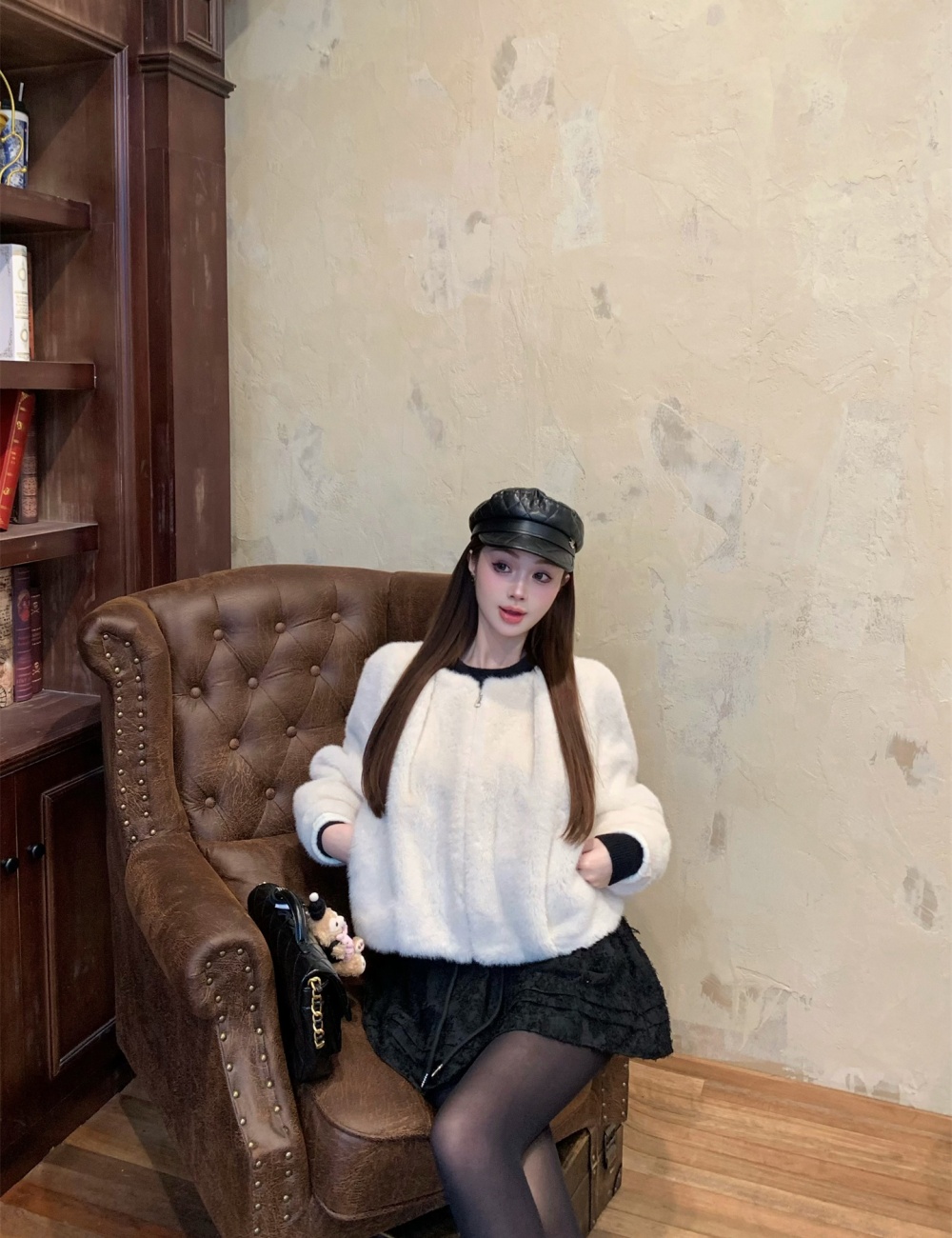 Autumn and winter thermal fur coat temperament coat