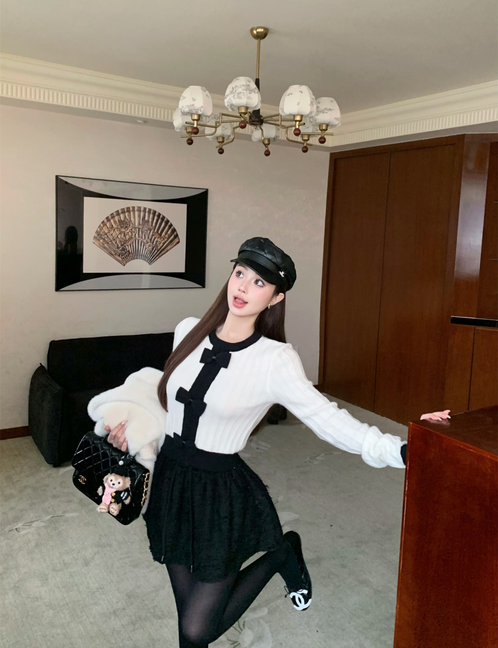 Autumn and winter shirts temperament skirt 2pcs set