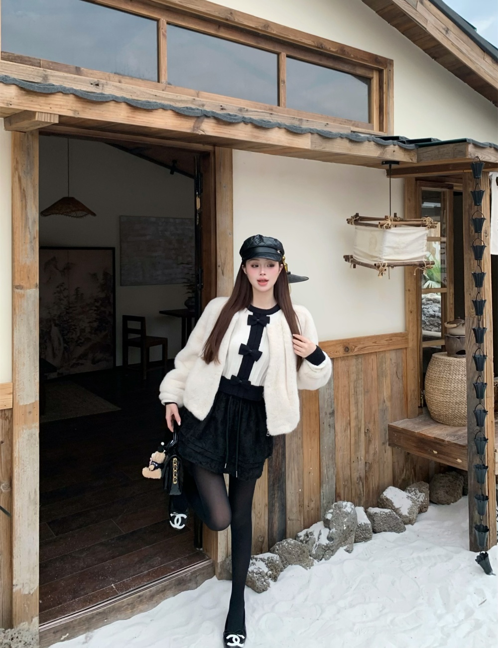 Autumn and winter shirts temperament skirt 2pcs set