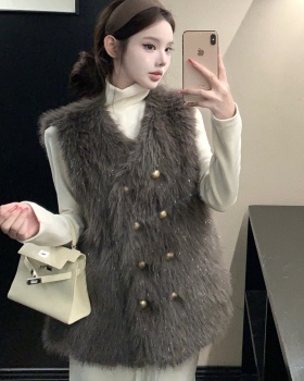 Autumn and winter fur coat waistcoat