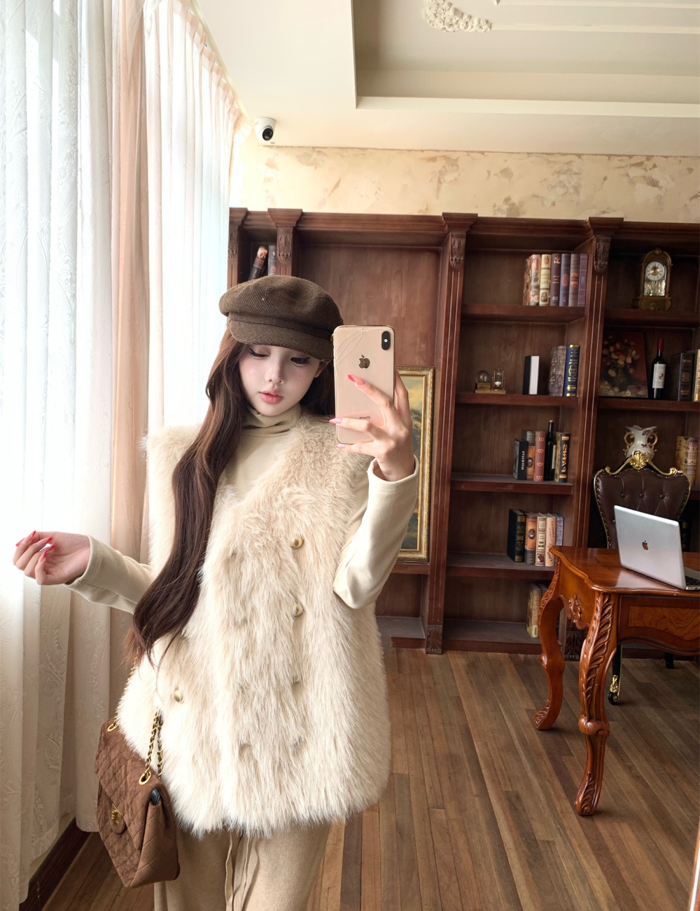 Autumn and winter fur coat waistcoat