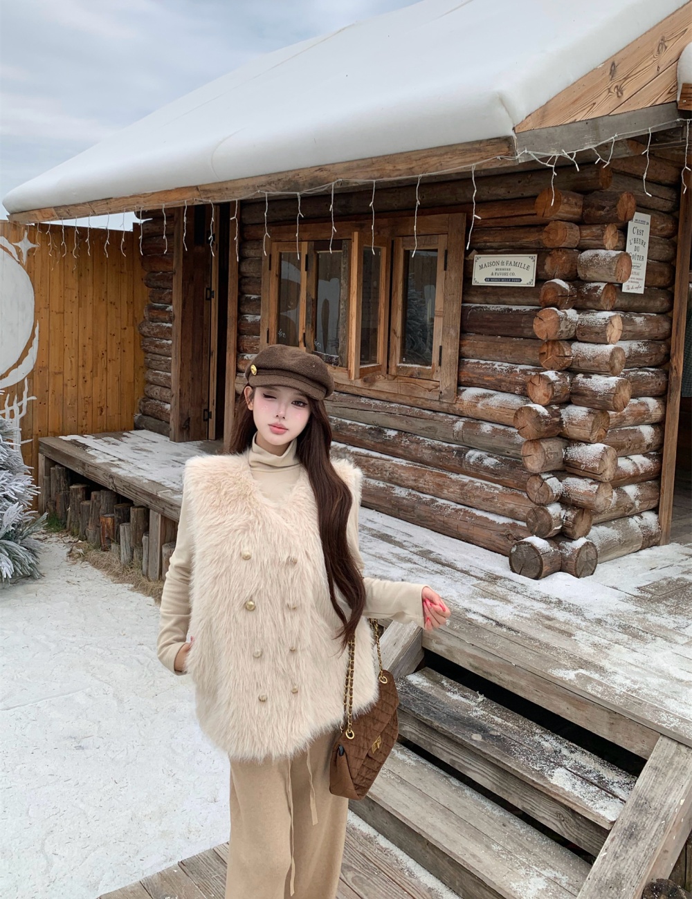 Autumn and winter fur coat waistcoat