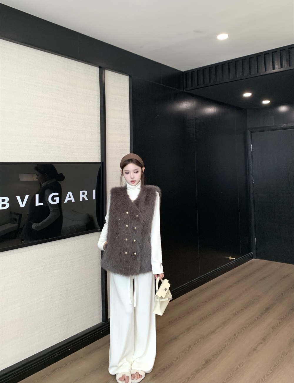 Autumn and winter fur coat waistcoat