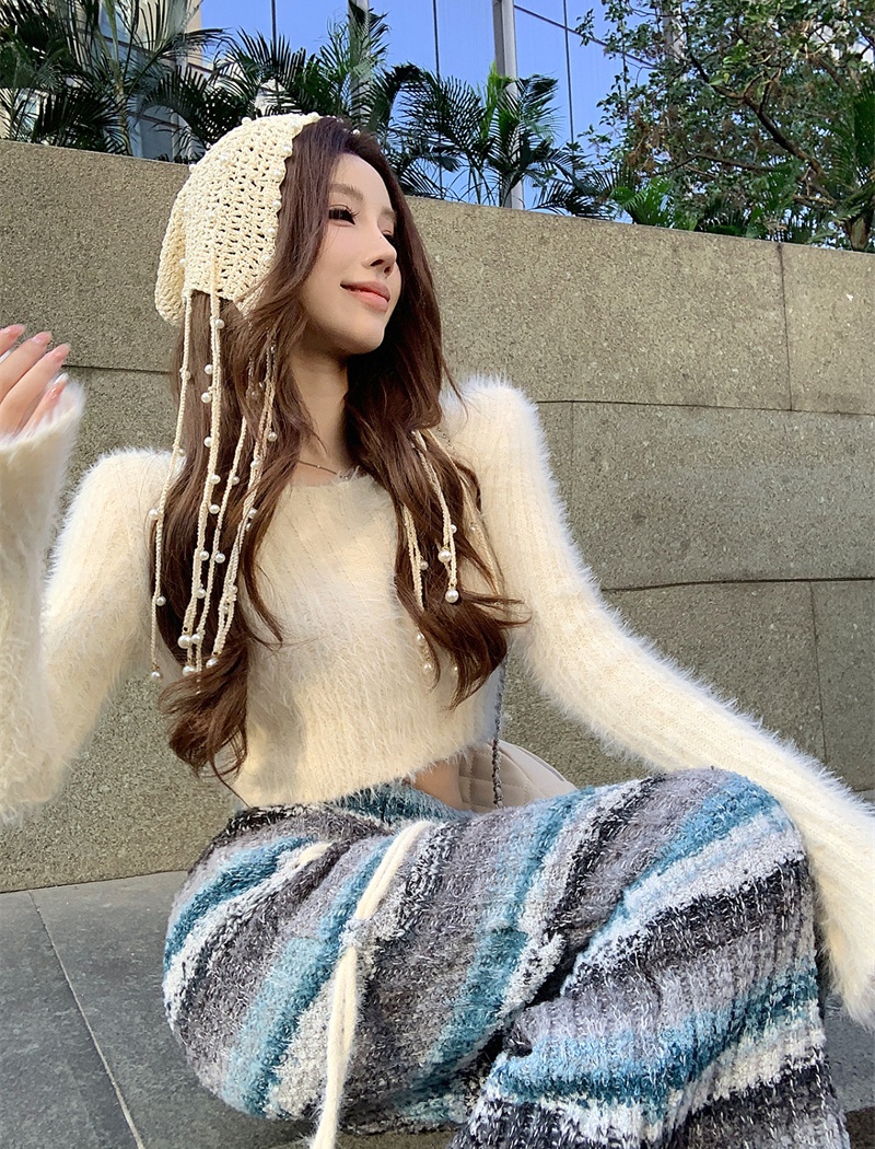 Long sleeve skirt short tops 2pcs set