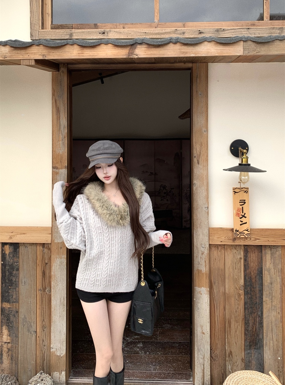 Autumn and winter simulation thick sweater for women