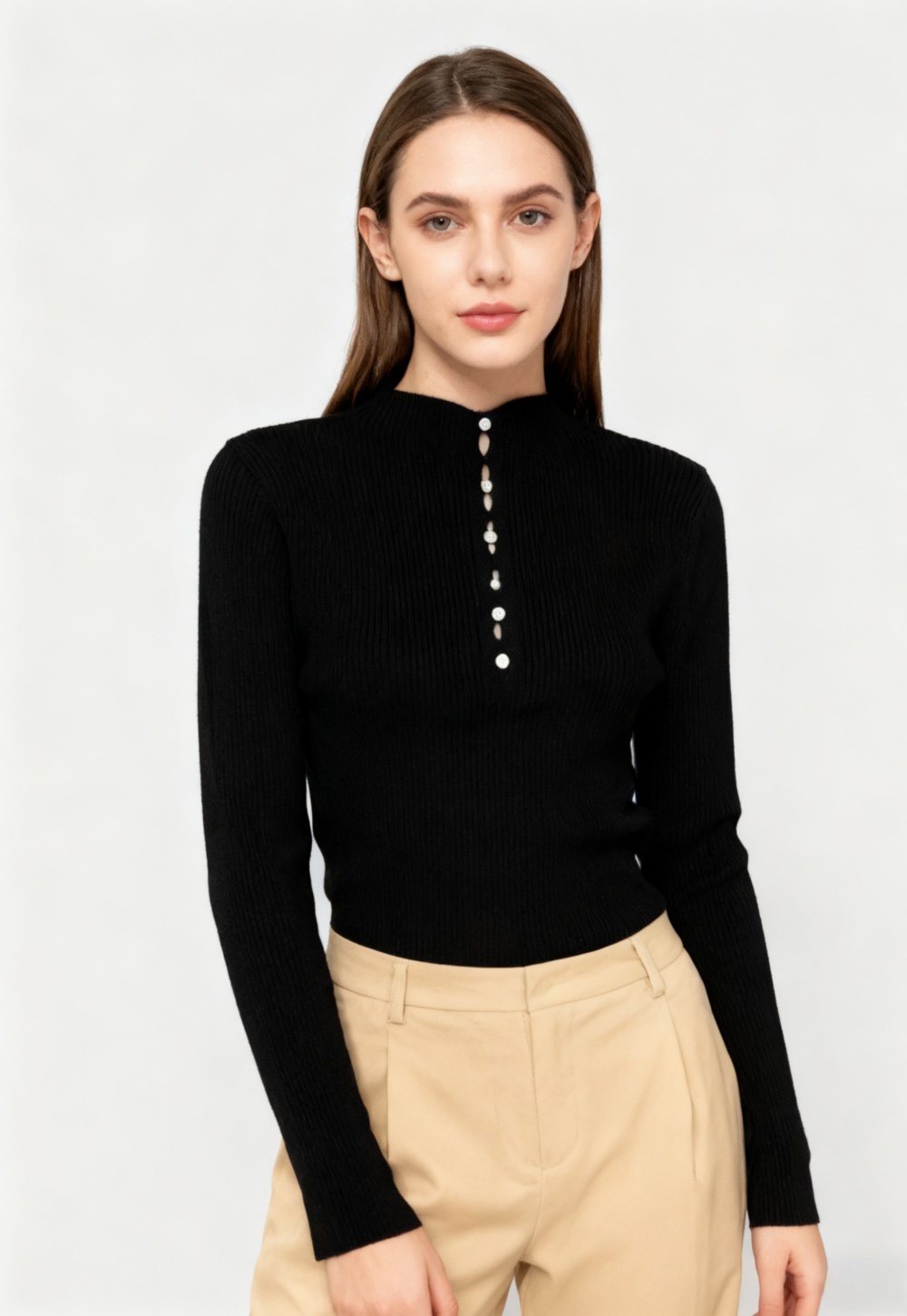 Slim long sleeve bottoming shirt all-match wear sweater