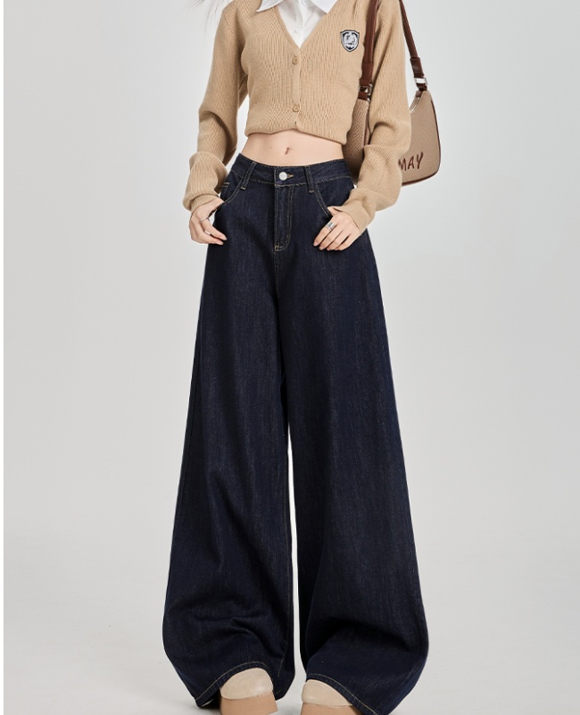 Casual spicegirl wide leg pants loose jeans for women