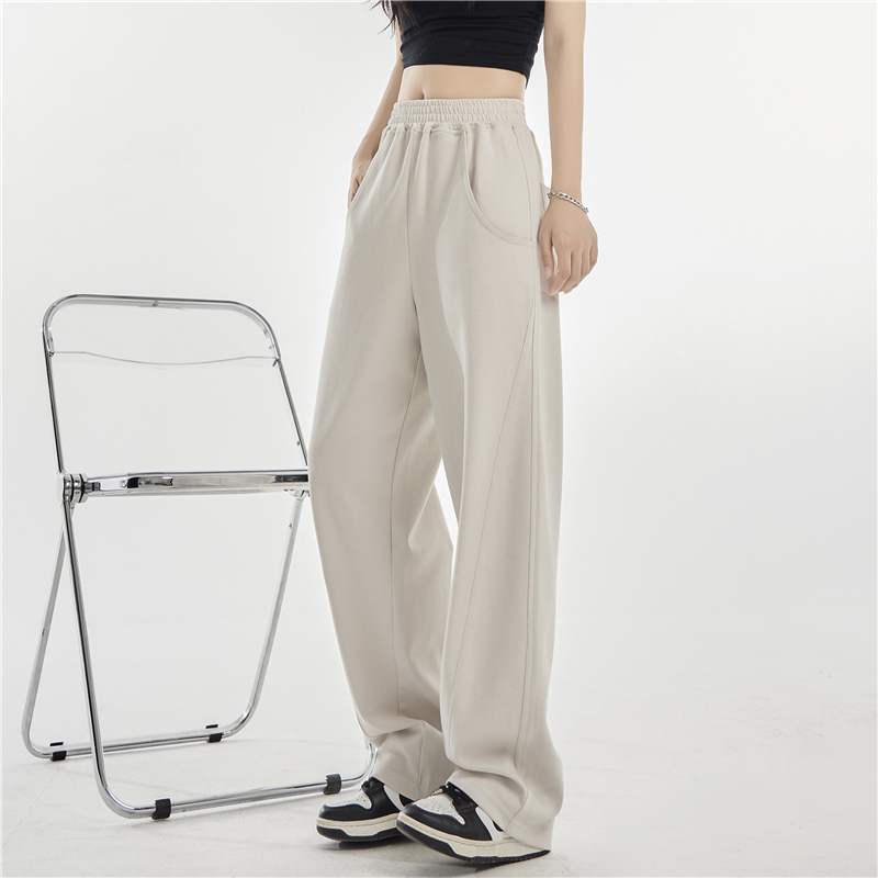 Autumn and winter wide leg pants sweatpants for women