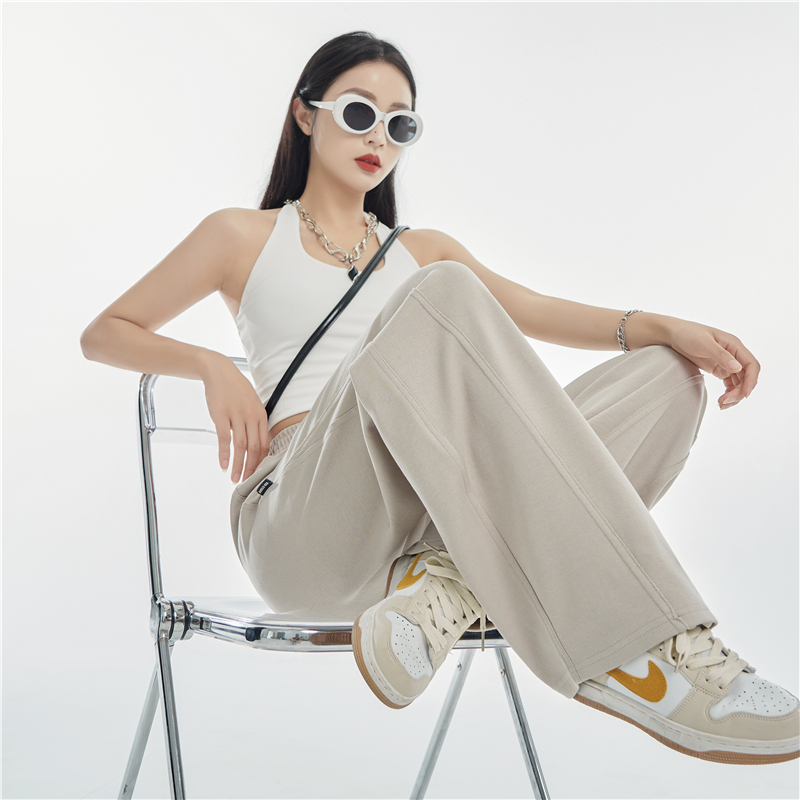 Autumn and winter wide leg pants sweatpants for women