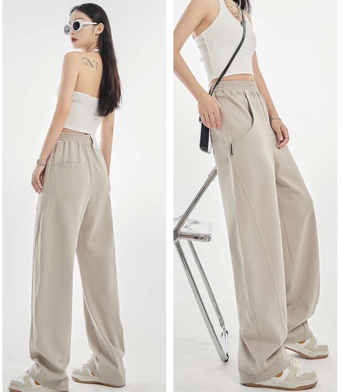 Autumn and winter wide leg pants sweatpants for women
