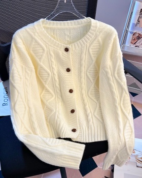 Korean style lazy cardigan sweet spring tops for women