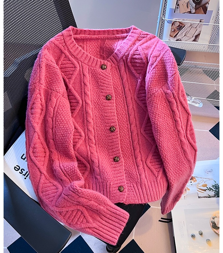 Korean style lazy cardigan sweet spring tops for women