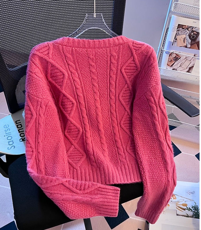 Korean style lazy cardigan sweet spring tops for women