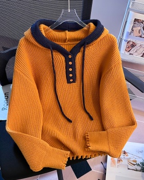 Knitted long sleeve tops Korean style spring sweater for women