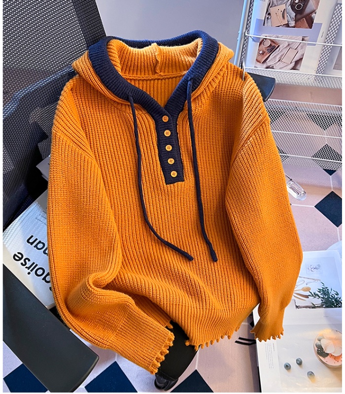 Knitted long sleeve tops Korean style spring sweater for women