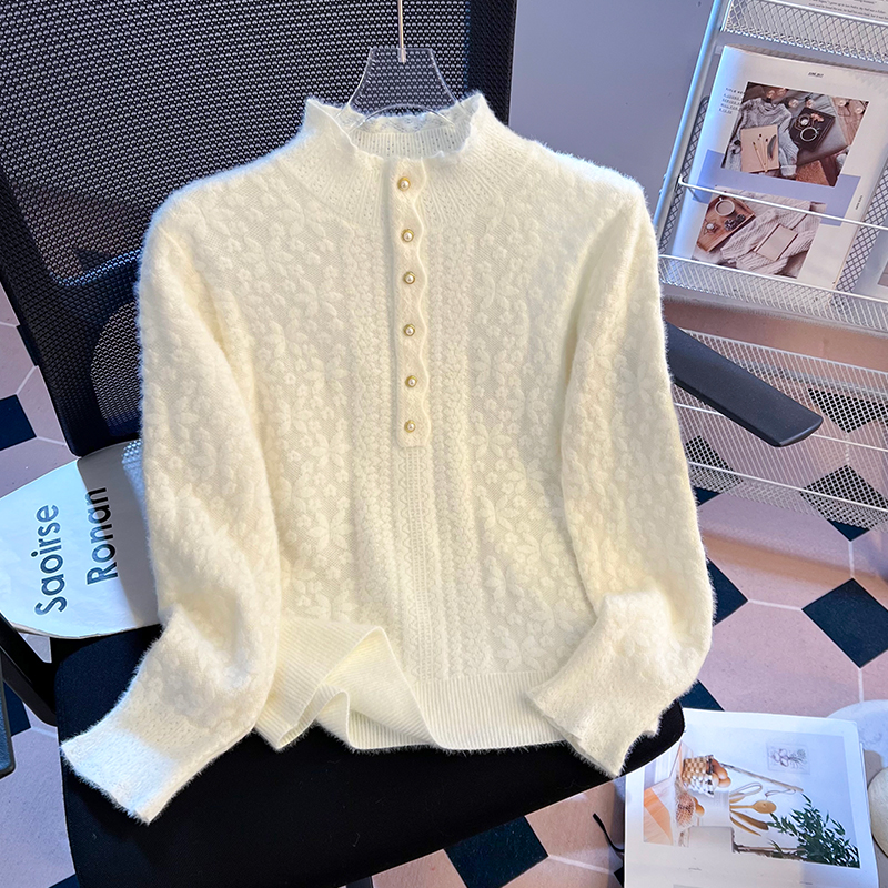 Splice tender crochet lace sweater