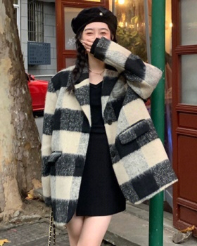 Chanelstyle plaid woolen coat autumn and winter coat