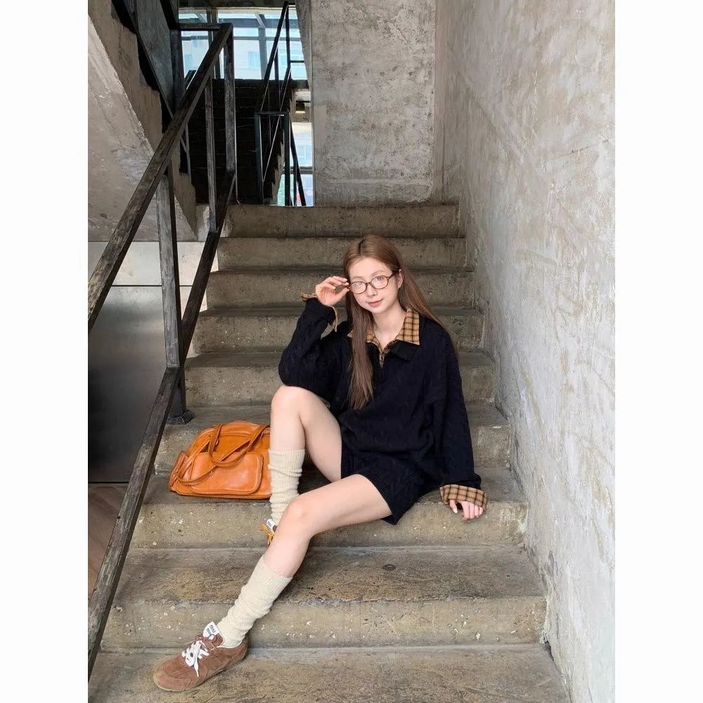 Lazy Korean style sweater autumn tops for women