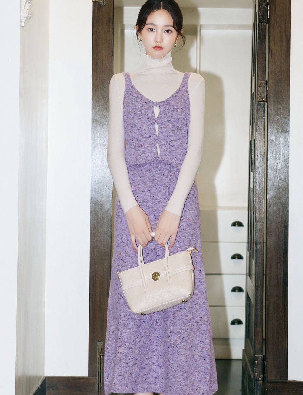 Slim knitwear tops fashion sling sweater 3pcs set