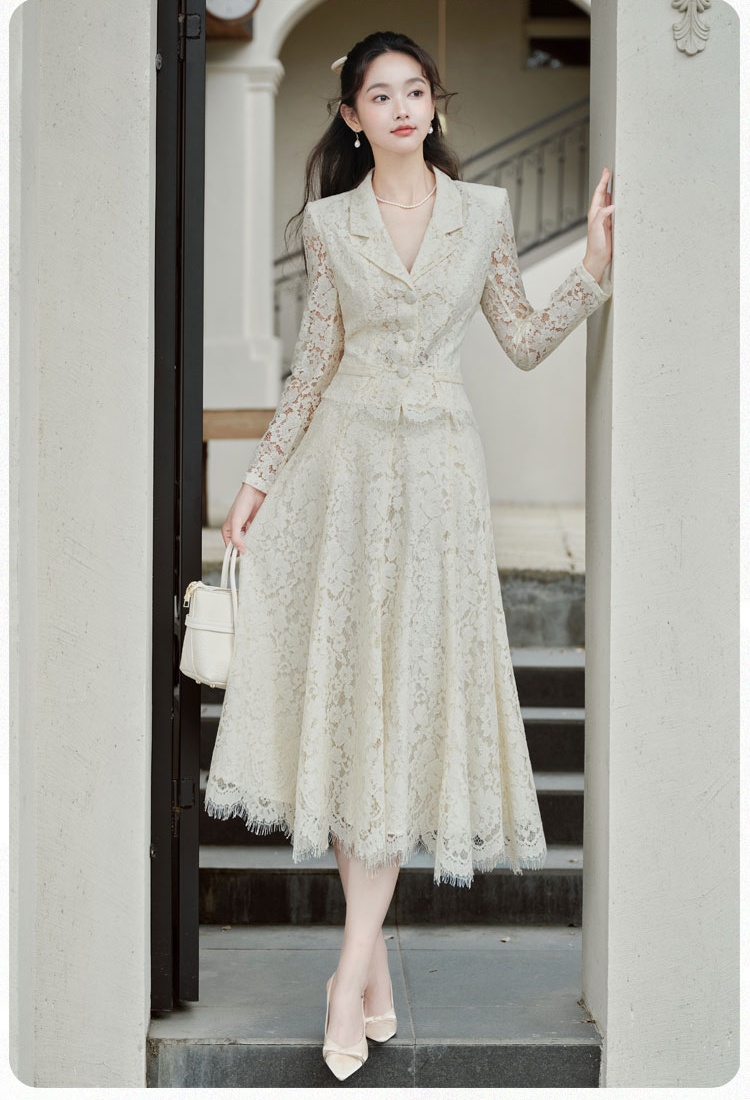 Pinched waist big skirt tops tender long skirt a set