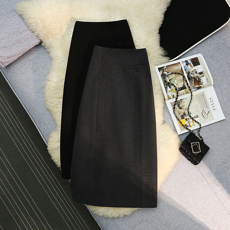 Slim long dress autumn and winter skirt for women