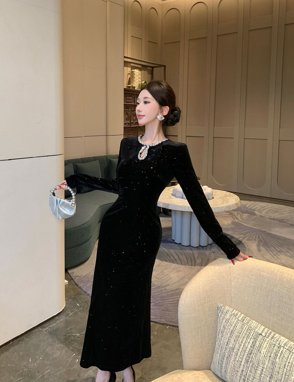 Elegant formal dress temperament dress for women