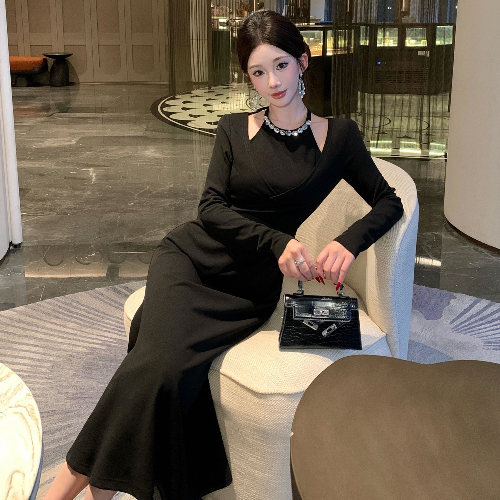 Inside the ride slim dress long sleeve formal dress