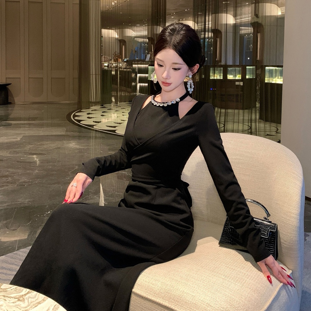 Inside the ride slim dress long sleeve formal dress