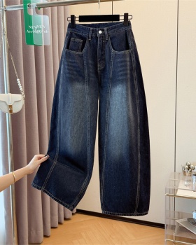 High waist long pants mopping jeans for women